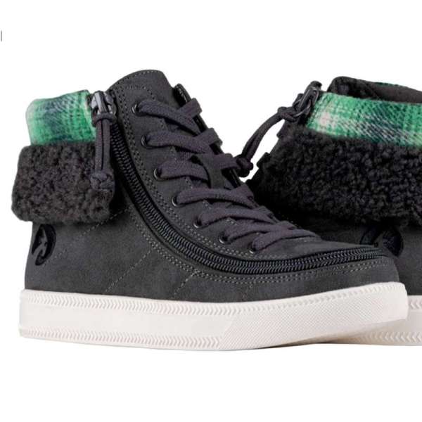 BILLY FOOTWEAR BASKET FOURREES -GREEN/CHARCOAL CUFF  du 20 au 39
